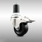 Service Caster 3 Inch 316SS Soft Rubber Swivel 1-5/8 Inch Expanding Stem Caster Lock Brake SCC SCC-SS316TTLEX20S314-SRS-158 - alternate 2